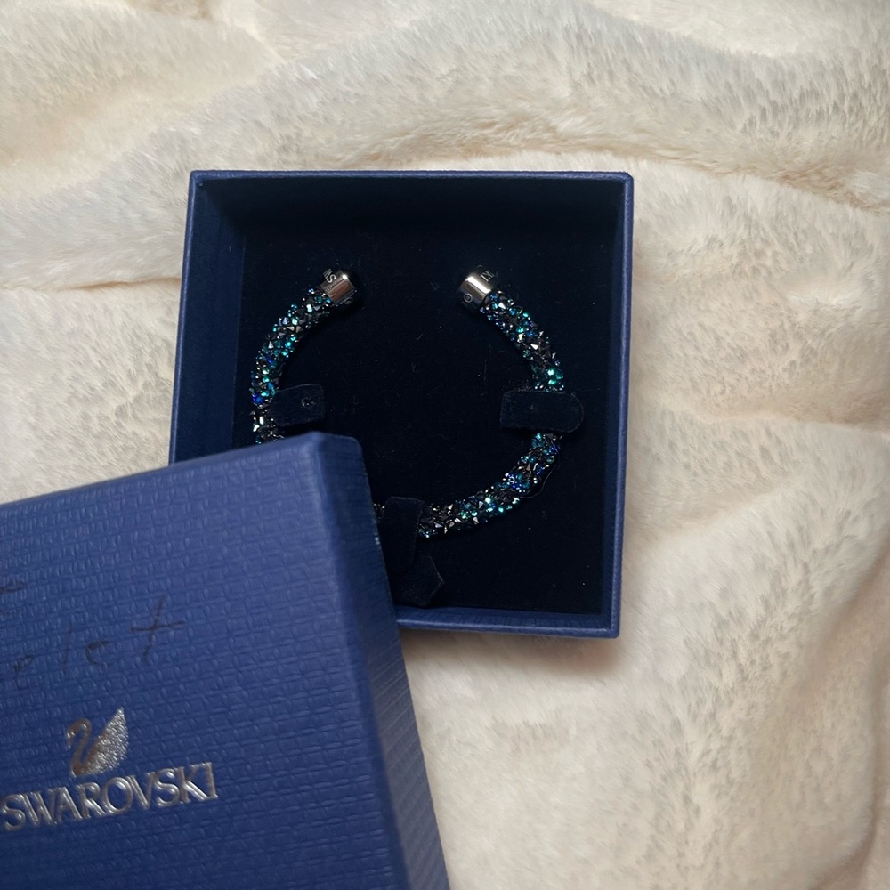 Swarovski Black and blue jewels bracket